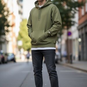 Men's Classic Olive Hoodie
